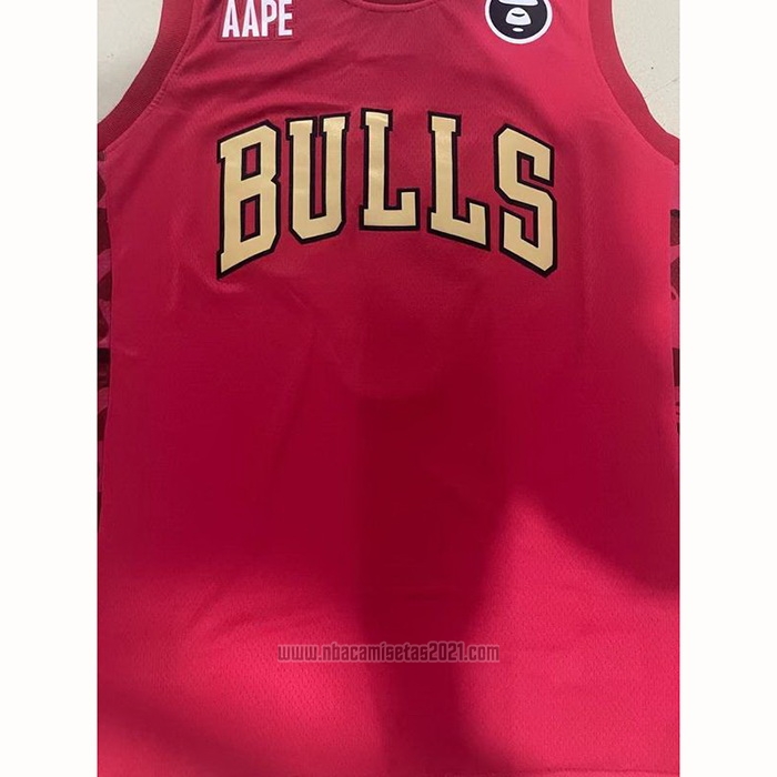 Camiseta Chicago Bulls x AAPE Rojo